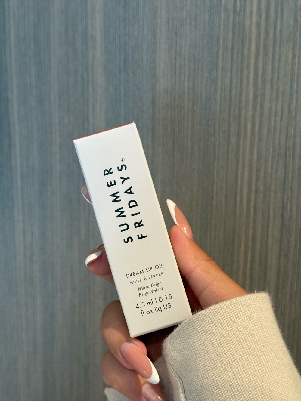 Summer Fridays Lip Oil - Beige & White Packaging